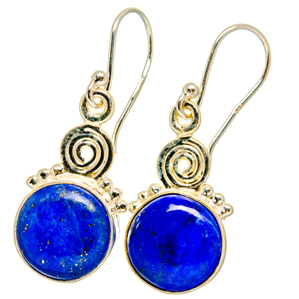 Lapis Lazuli Earrings handcrafted by Anasilvercos - EARR421748