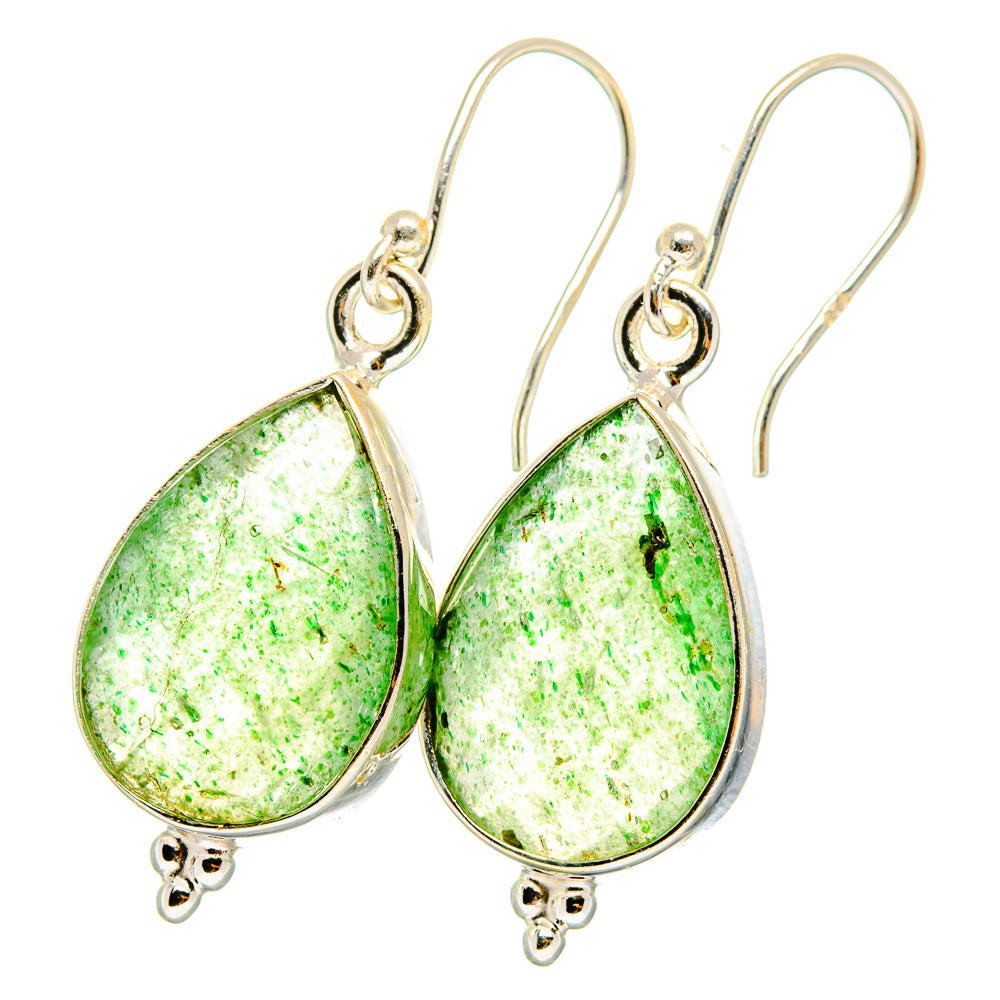 Green Aventurine Earrings handcrafted by Anasilvercos - EARR421757