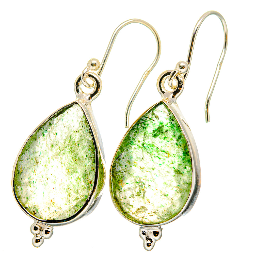 Green Aventurine Earrings handcrafted by Anasilvercos - EARR421763