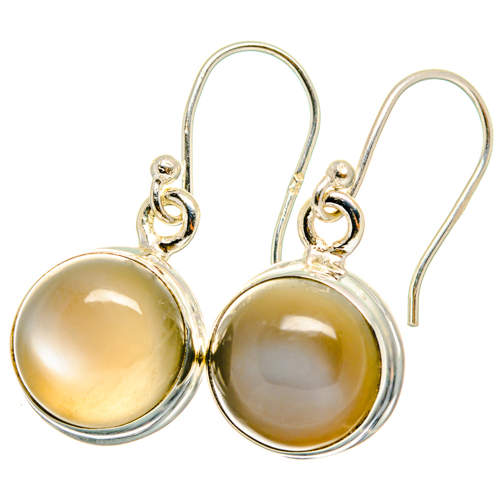 Moonstone Earrings handcrafted by Anasilvercos - EARR421769