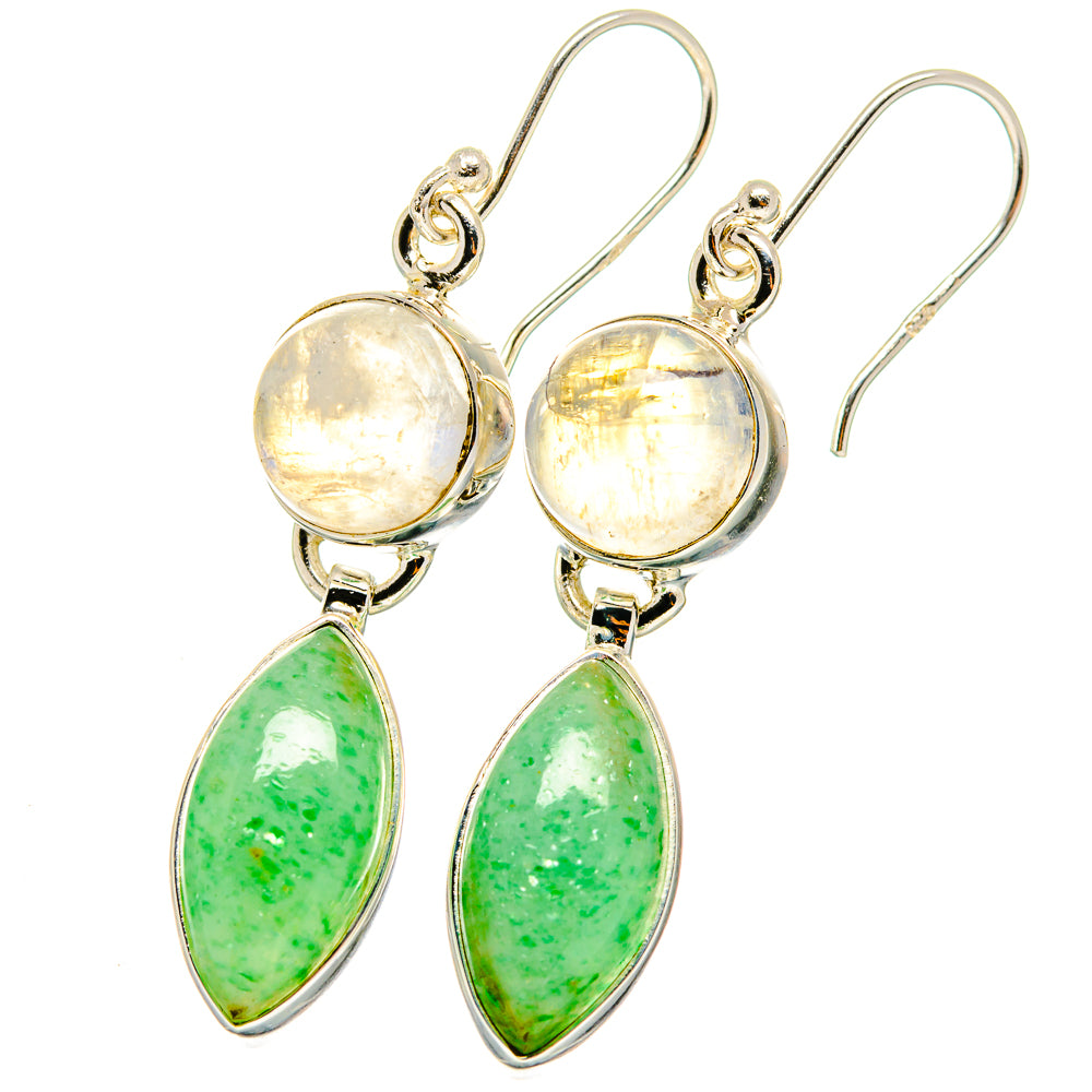 Green Aventurine Earrings handcrafted by Anasilvercos - EARR421788
