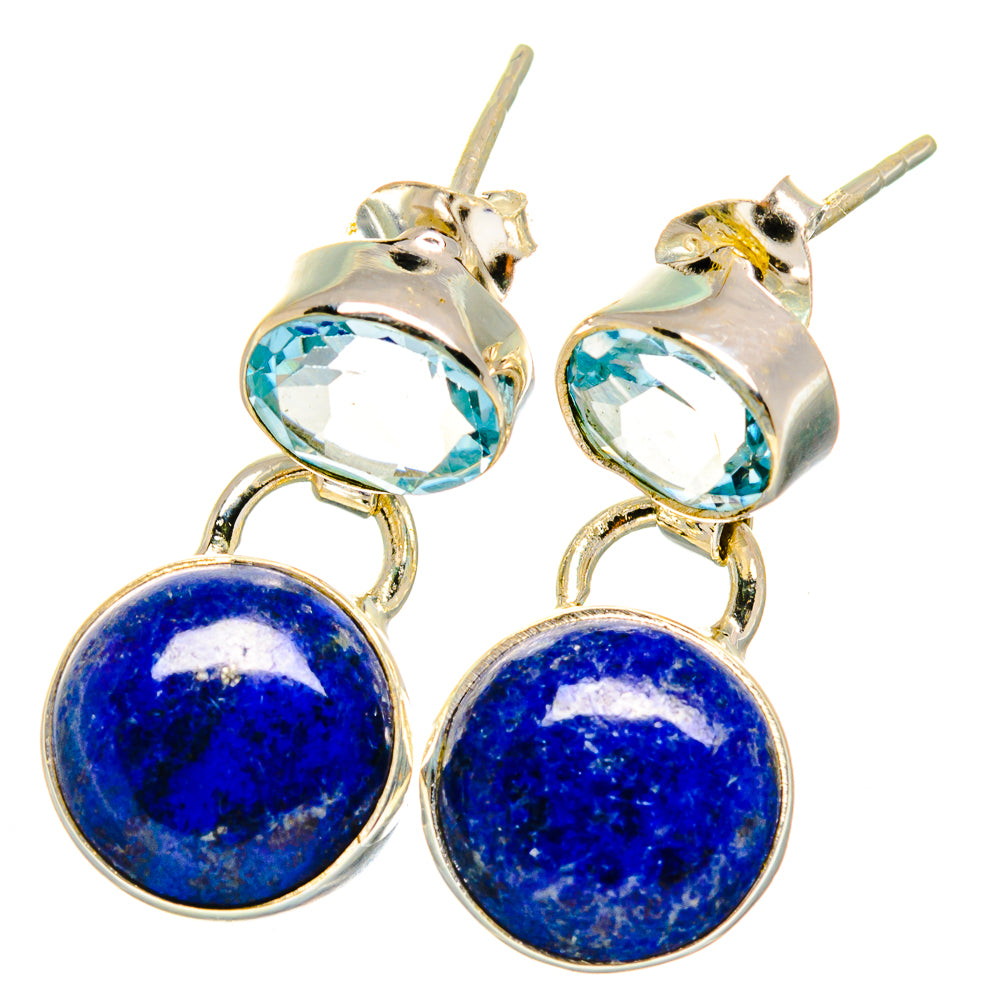 Lapis Lazuli Earrings handcrafted by Anasilvercos - EARR421789