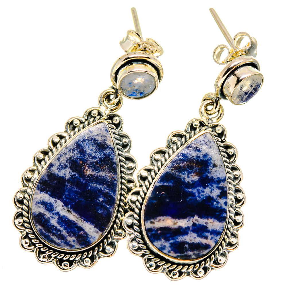 Sodalite Earrings handcrafted by Anasilvercos - EARR421796