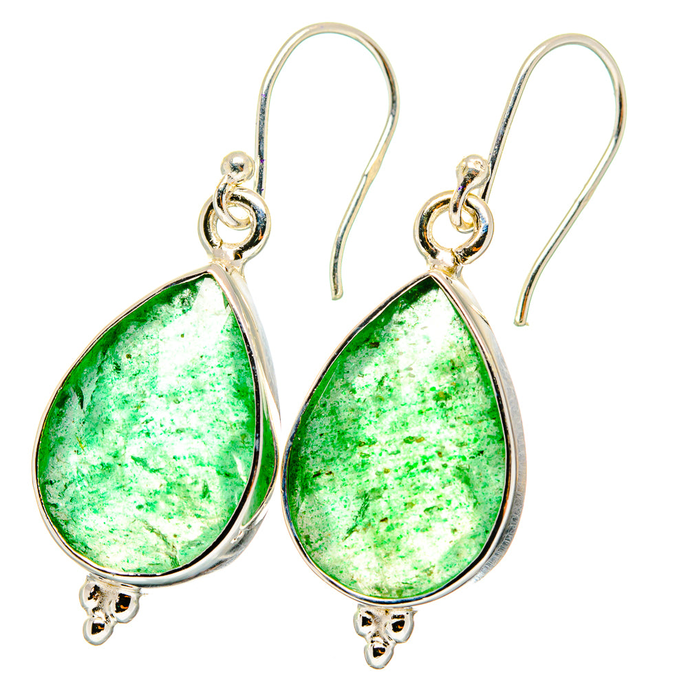 Green Aventurine Earrings handcrafted by Anasilvercos - EARR421798