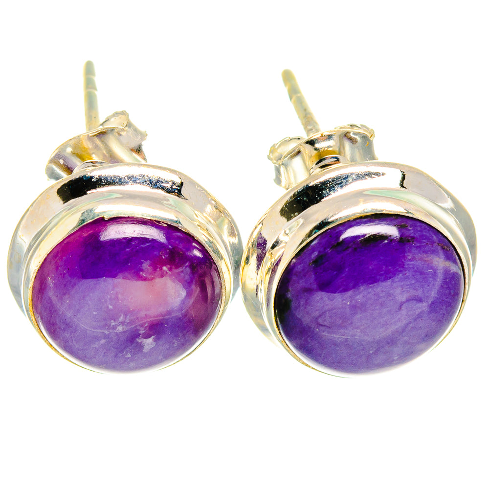 Charoite Earrings handcrafted by Anasilvercos - EARR421802