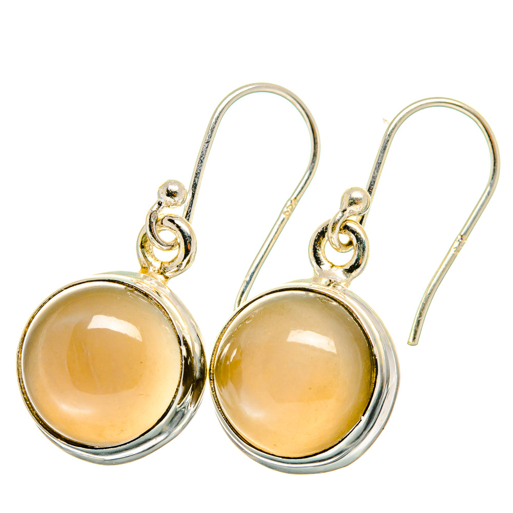 Moonstone Earrings handcrafted by Anasilvercos - EARR421806