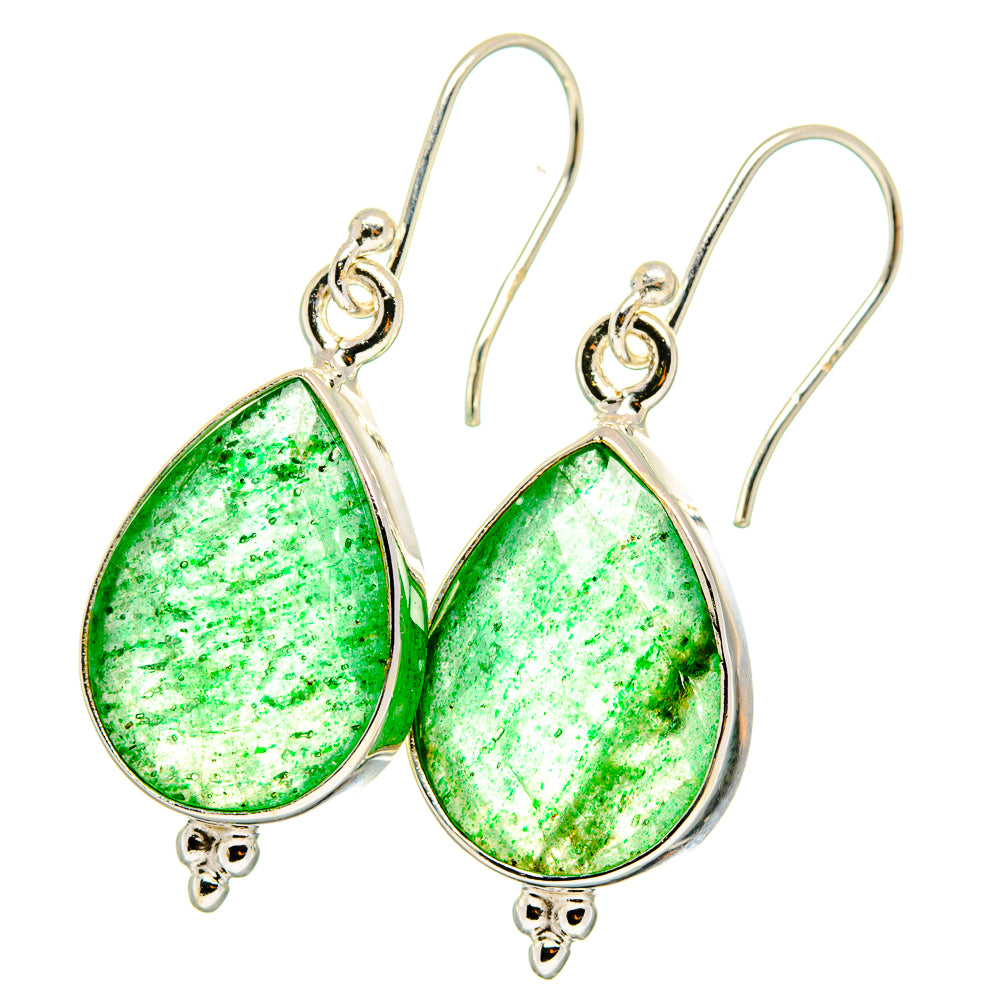 Green Aventurine Earrings handcrafted by Anasilvercos - EARR421809