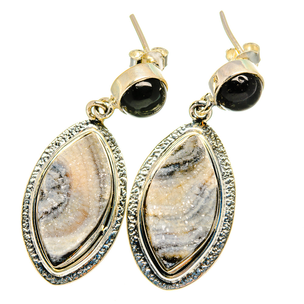 Desert Druzy Earrings handcrafted by Anasilvercos - EARR421816
