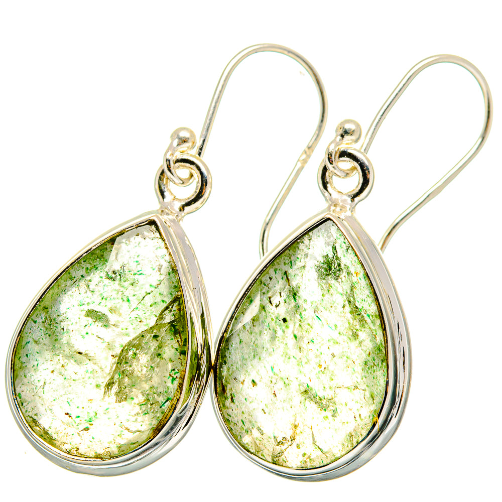 Prehnite Earrings handcrafted by Anasilvercos - EARR421841