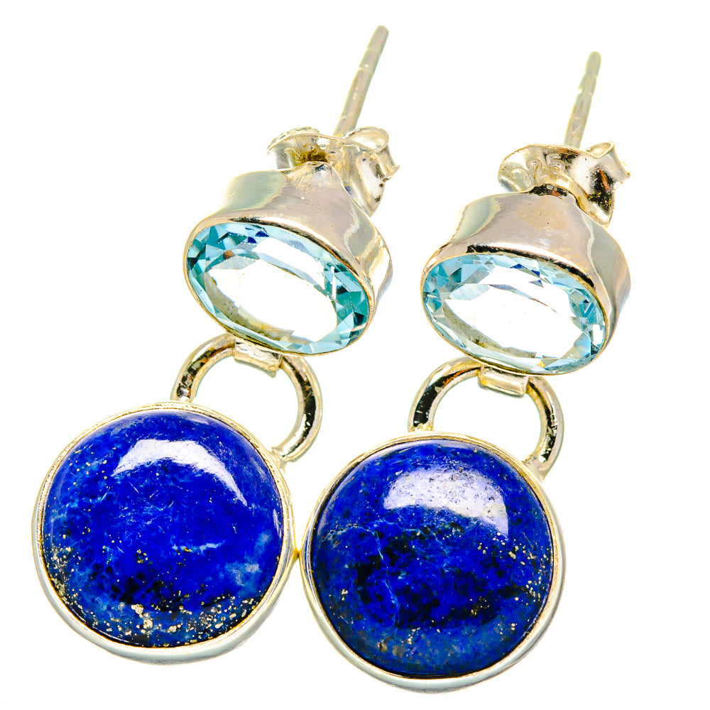 Lapis Lazuli Earrings handcrafted by Anasilvercos - EARR421872