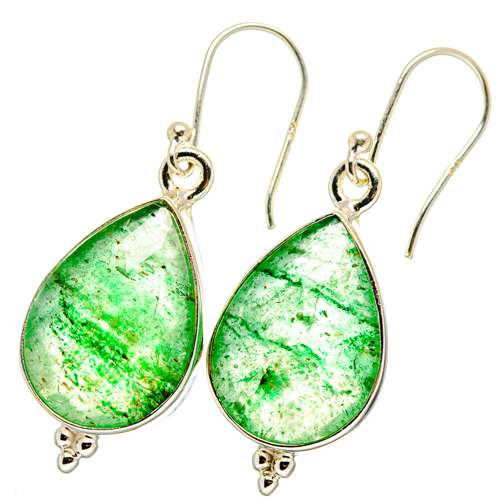 Green Aventurine Earrings handcrafted by Anasilvercos - EARR421875