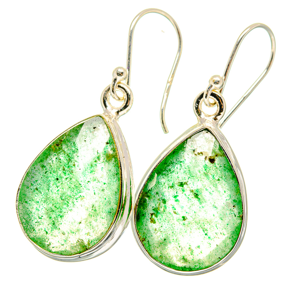 Green Aventurine Earrings handcrafted by Anasilvercos - EARR421888