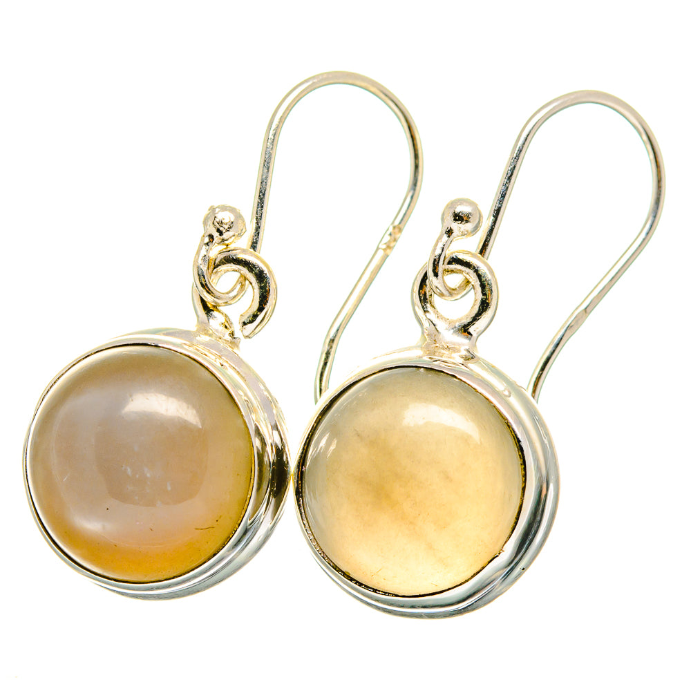 Moonstone Earrings handcrafted by Anasilvercos - EARR421896