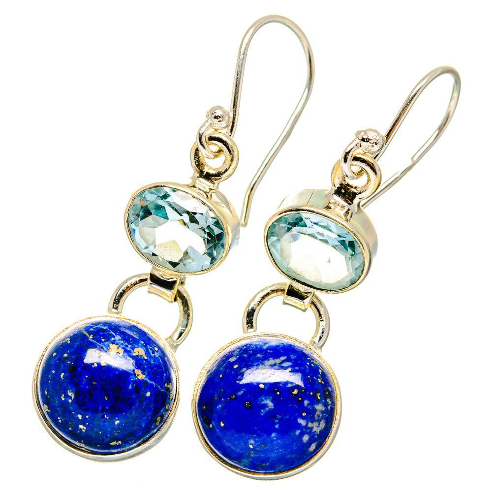 Lapis Lazuli Earrings handcrafted by Anasilvercos - EARR421902