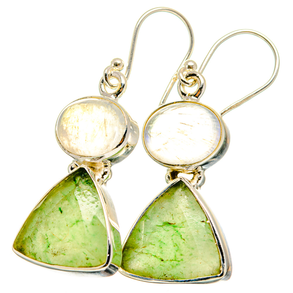 Prehnite Earrings handcrafted by Anasilvercos - EARR421906