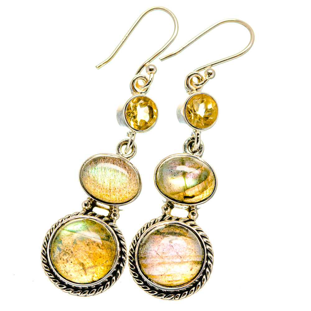 Labradorite Earrings handcrafted by Anasilvercos - EARR421907