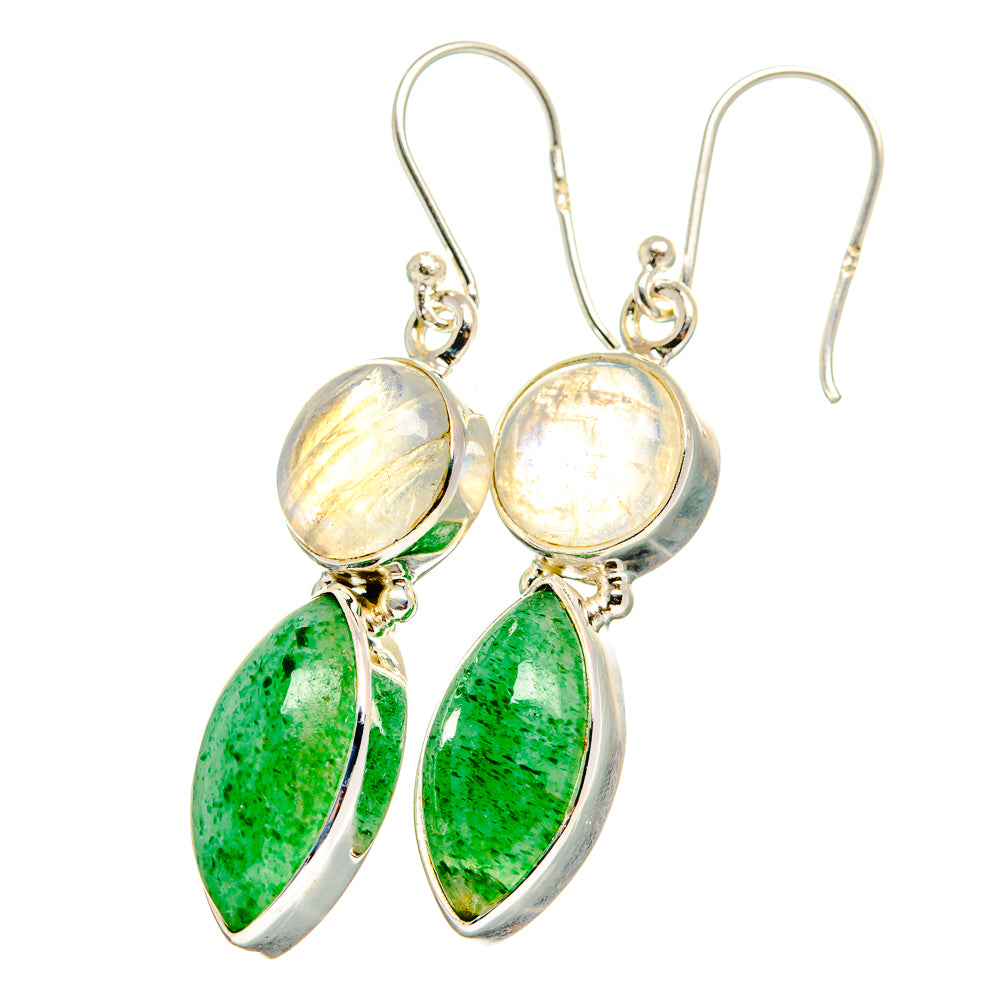 Green Aventurine Earrings handcrafted by Anasilvercos - EARR421917