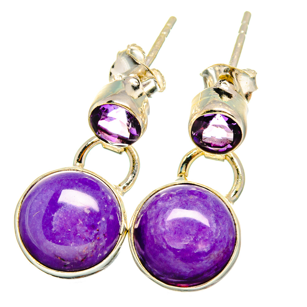 Charoite Earrings handcrafted by Anasilvercos - EARR421918