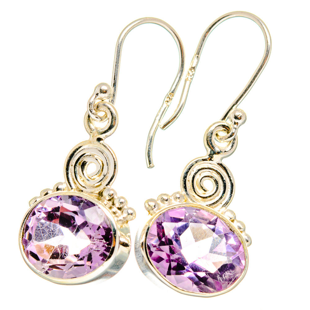 Amethyst Earrings handcrafted by Anasilvercos - EARR421925