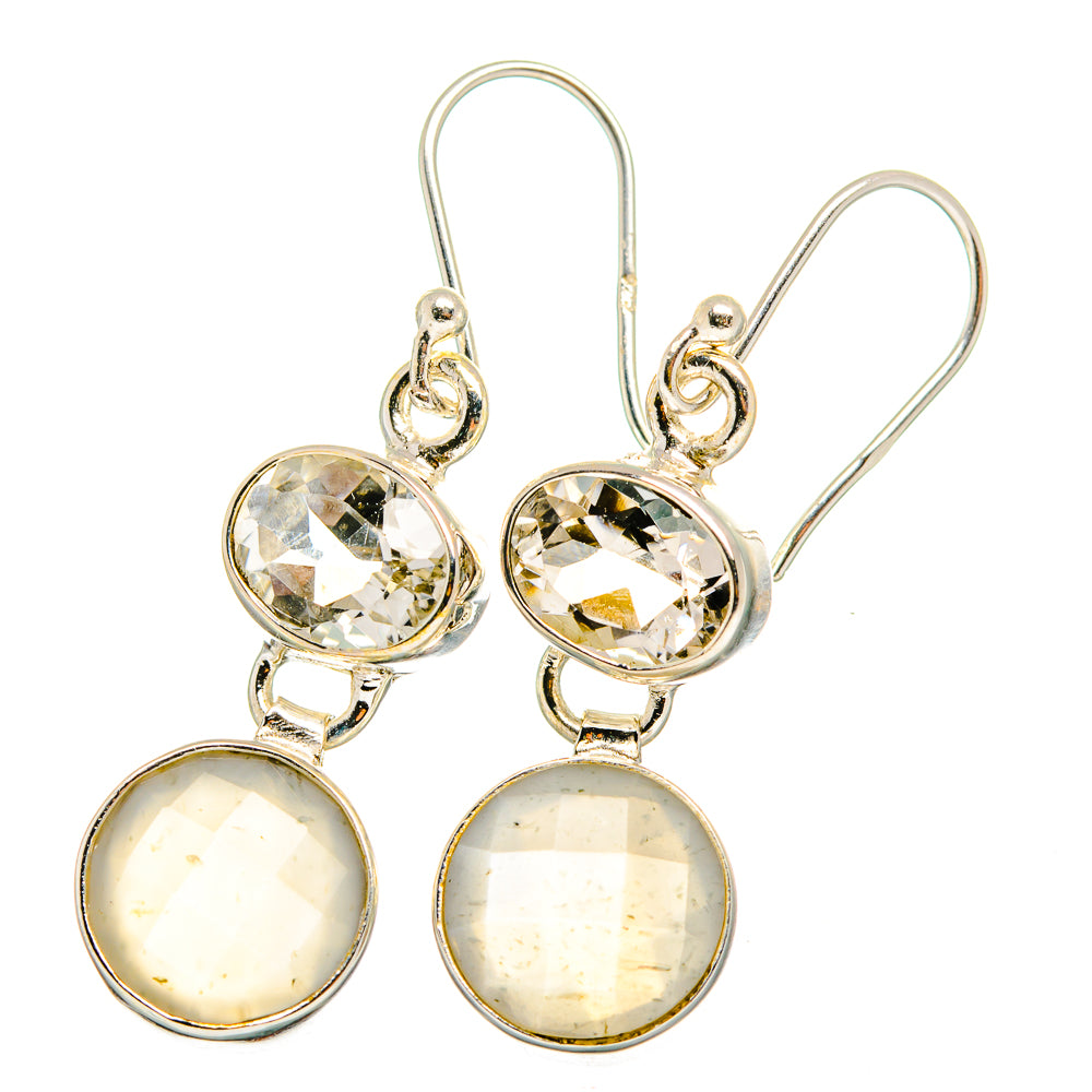 Moonstone Earrings handcrafted by Anasilvercos - EARR421926