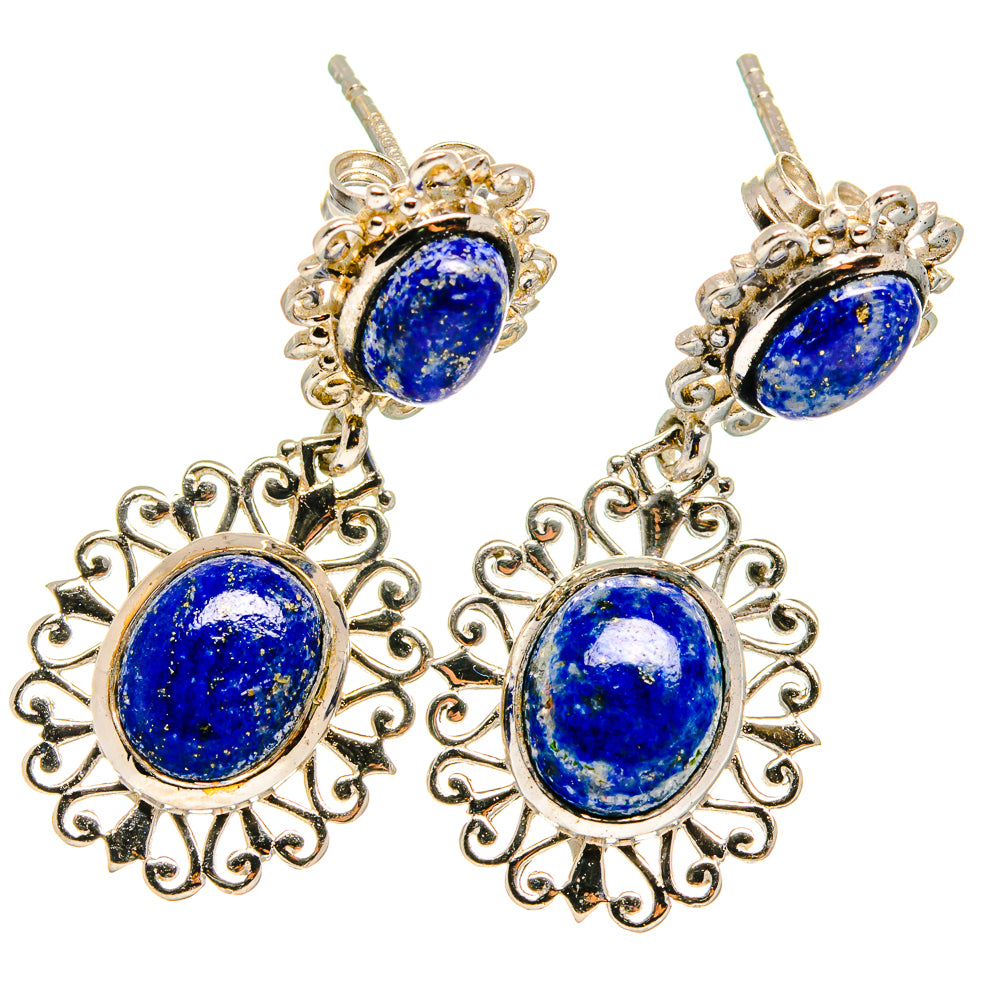 Lapis Lazuli Earrings handcrafted by Anasilvercos - EARR421939