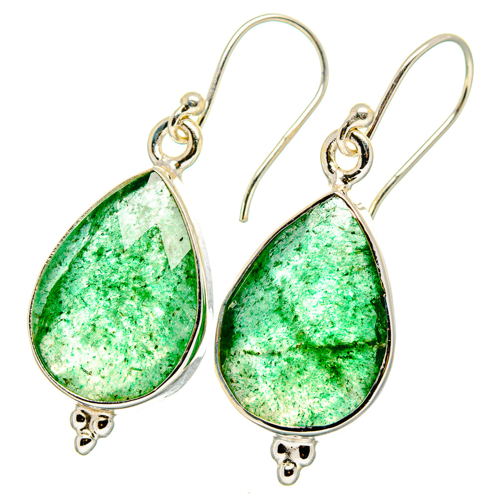 Green Aventurine Earrings handcrafted by Anasilvercos - EARR421961