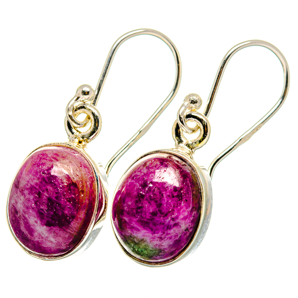 Ruby Zoisite Earrings handcrafted by Anasilvercos - EARR421963