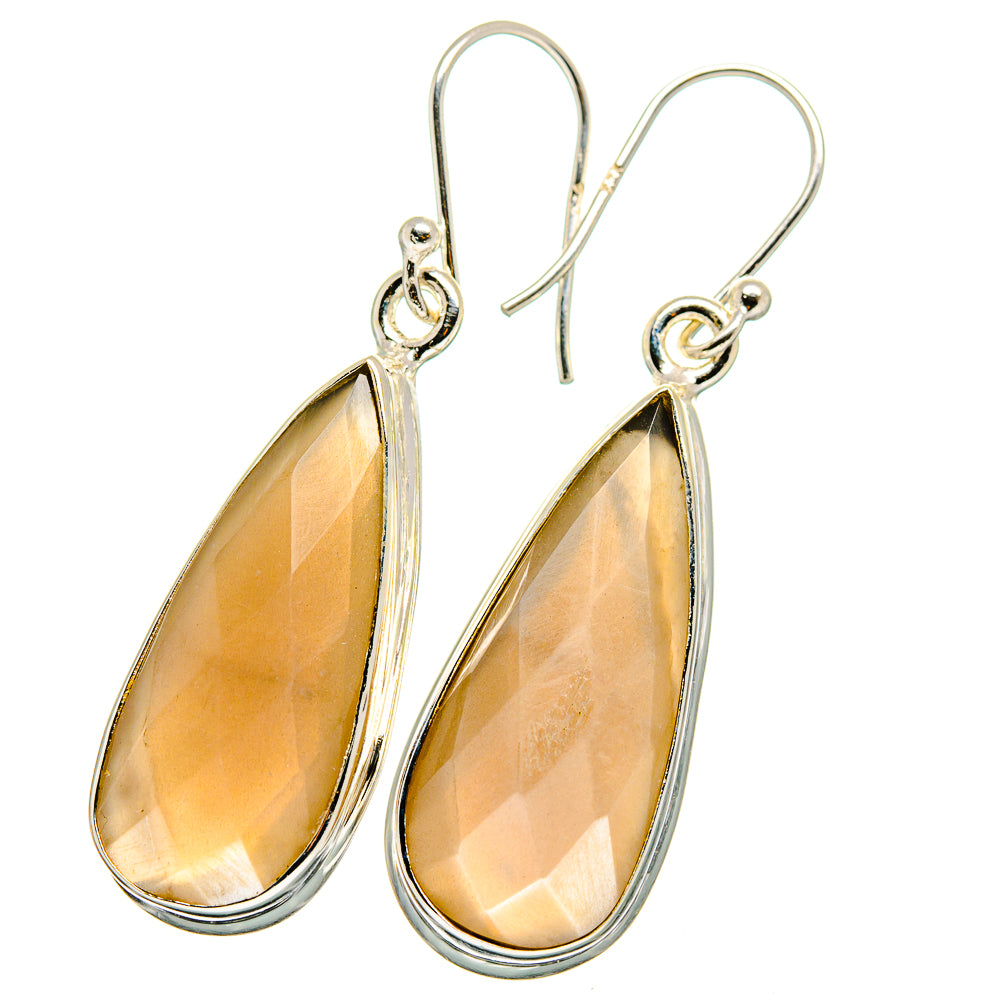 Moonstone Earrings handcrafted by Anasilvercos - EARR421972
