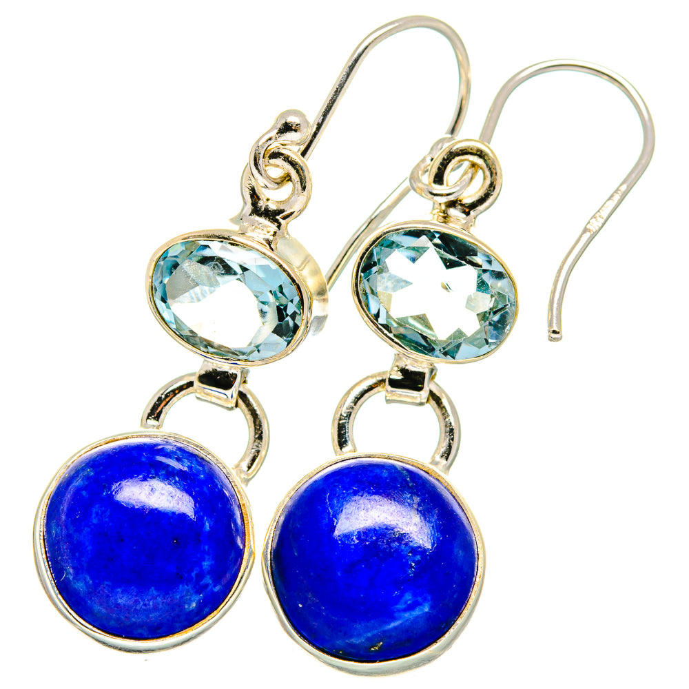 Lapis Lazuli Earrings handcrafted by Anasilvercos - EARR421978