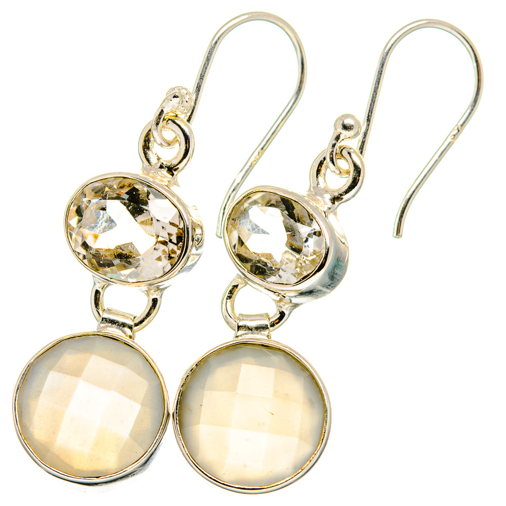 Moonstone Earrings handcrafted by Anasilvercos - EARR421991