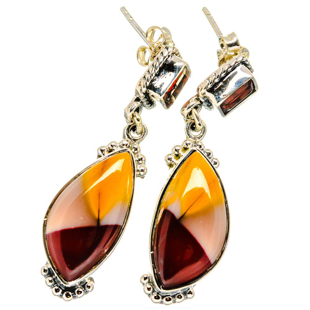 Mookaite Earrings handcrafted by Anasilvercos - EARR421993