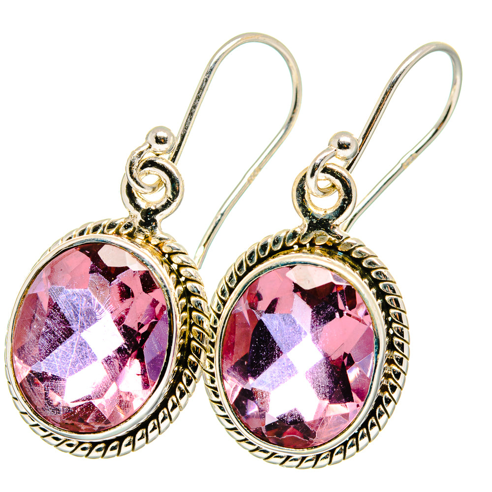 Color Change Alexandrite Earrings handcrafted by Anasilvercos - EARR422005