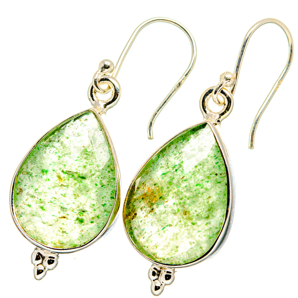 Green Aventurine Earrings handcrafted by Anasilvercos - EARR422029