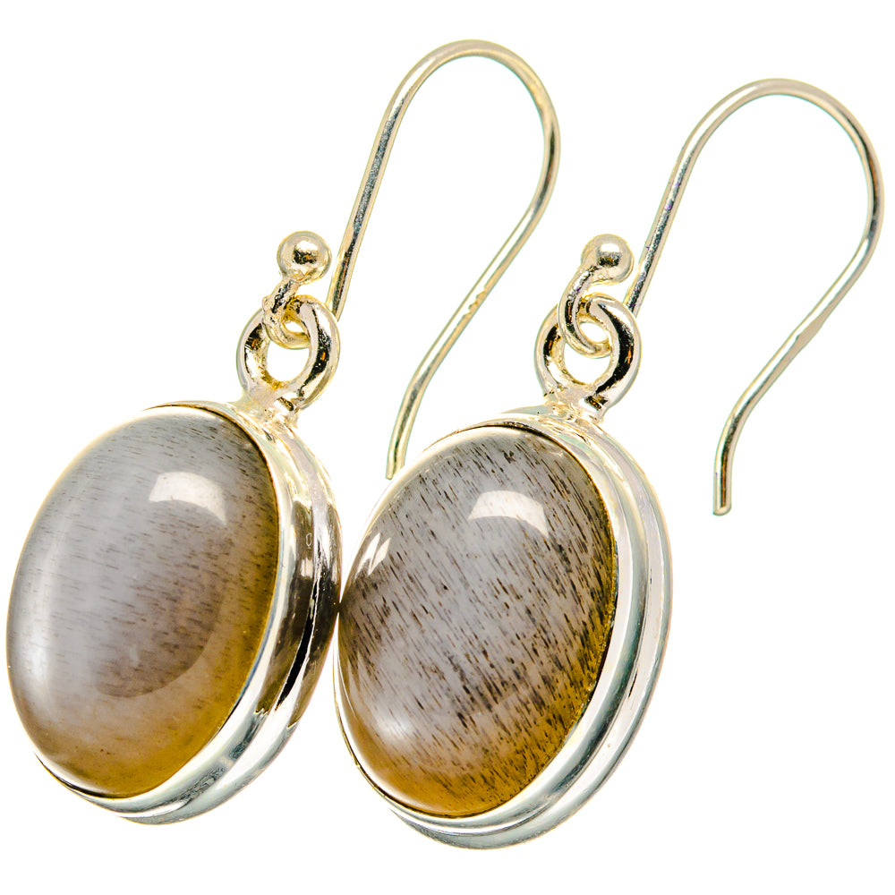 Moonstone Earrings handcrafted by Anasilvercos - EARR422030