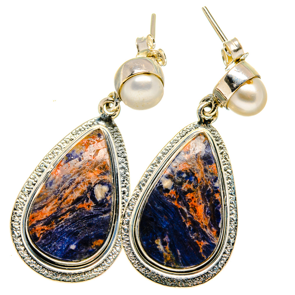 Sodalite Earrings handcrafted by Anasilvercos - EARR422049