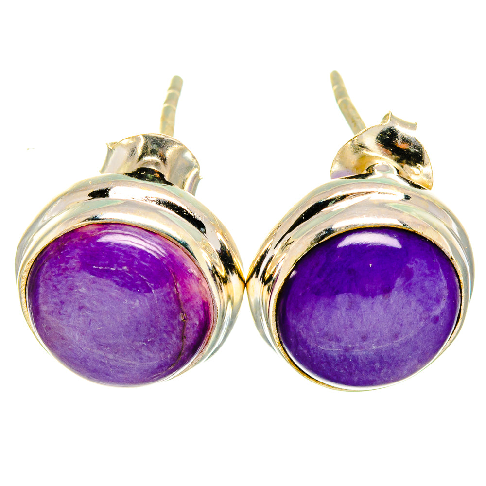Charoite Earrings handcrafted by Anasilvercos - EARR422053
