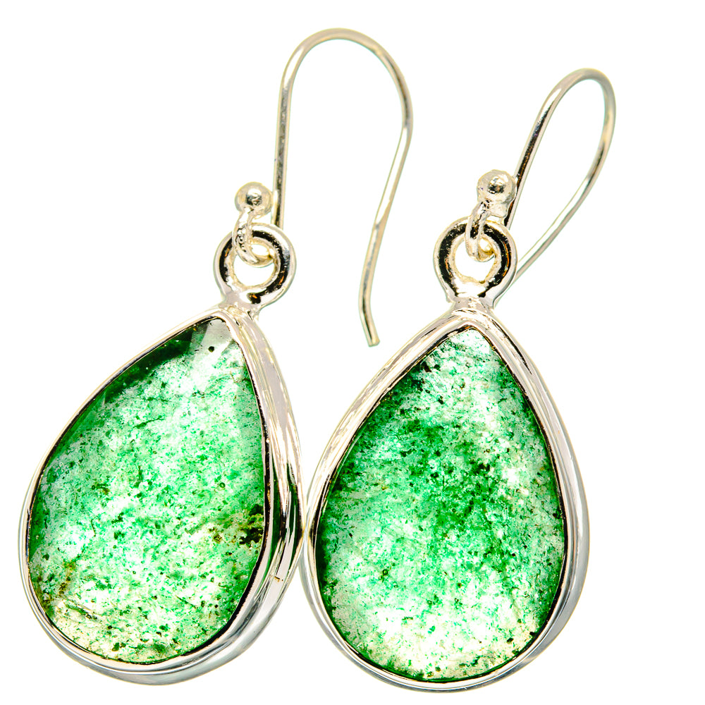Green Aventurine Earrings handcrafted by Anasilvercos - EARR422059