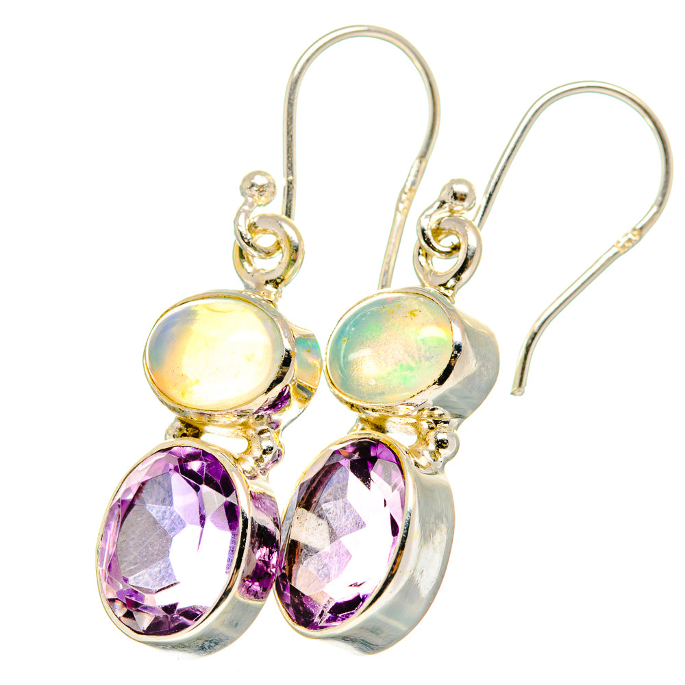 Amethyst Earrings handcrafted by Anasilvercos - EARR422064