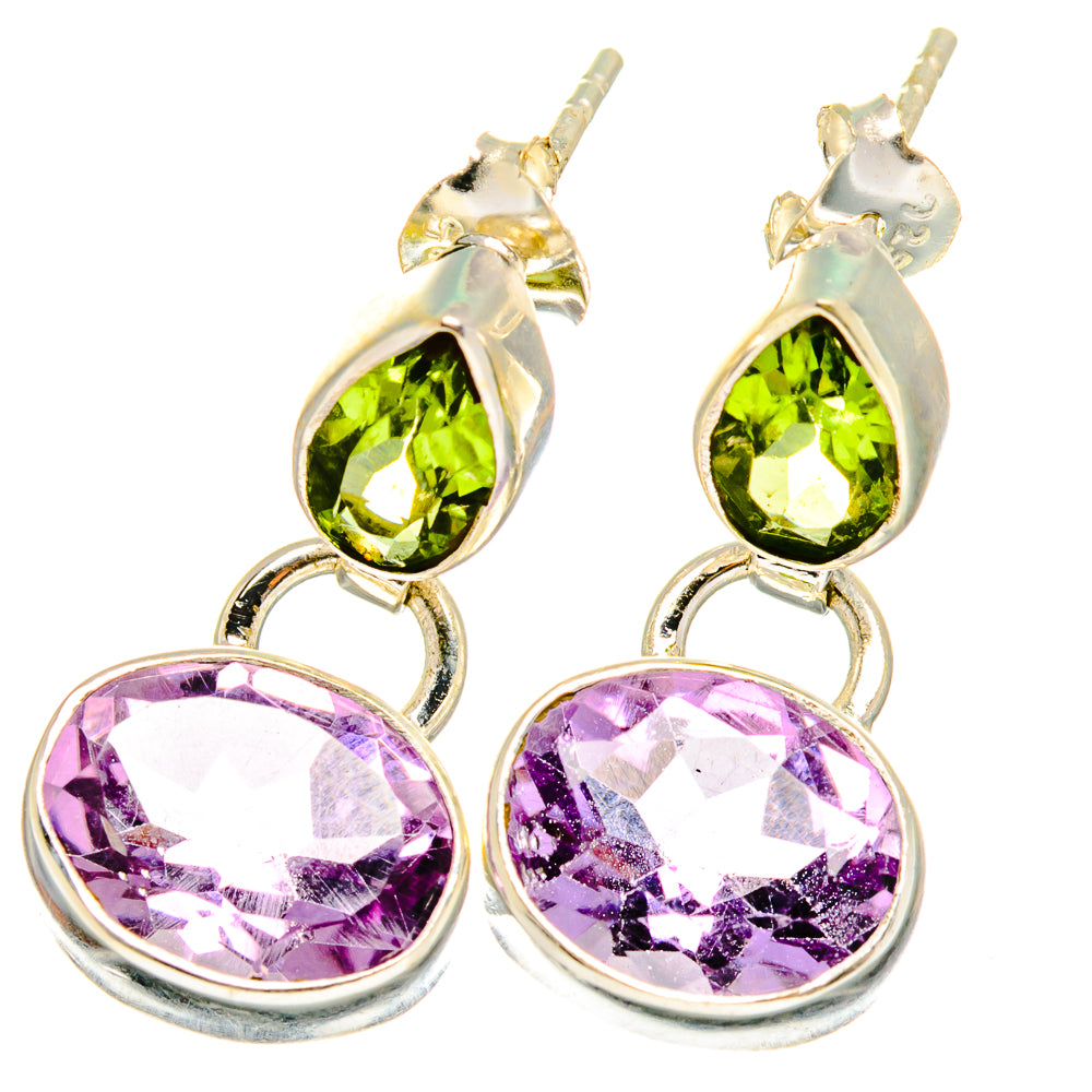 Amethyst Earrings handcrafted by Anasilvercos - EARR422066