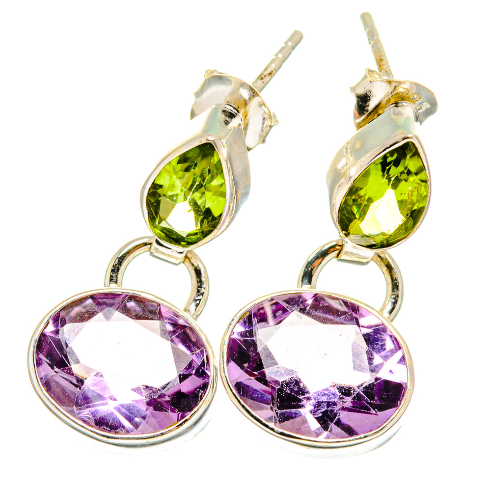 Amethyst Earrings handcrafted by Anasilvercos - EARR422069