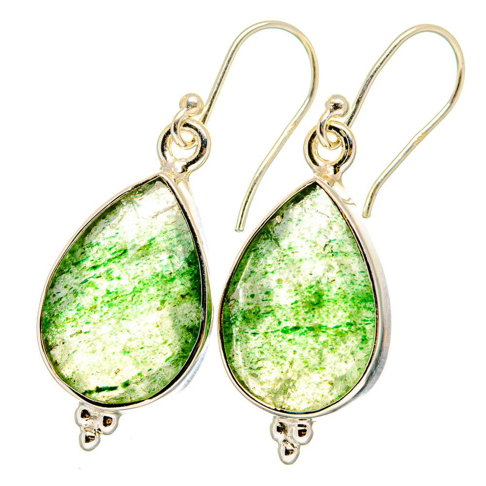 Green Aventurine Earrings handcrafted by Anasilvercos - EARR422070