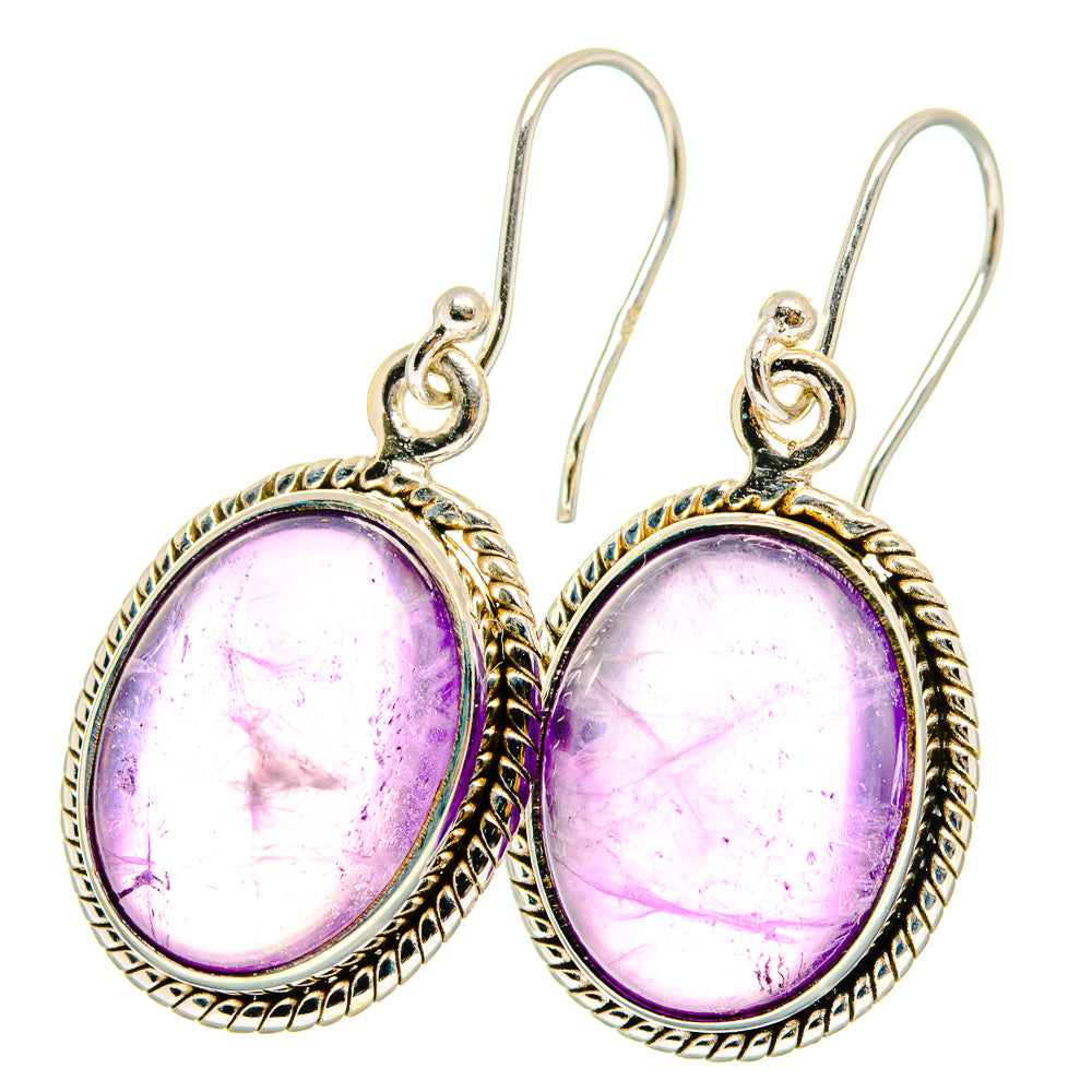 Amethyst Earrings handcrafted by Anasilvercos - EARR422073