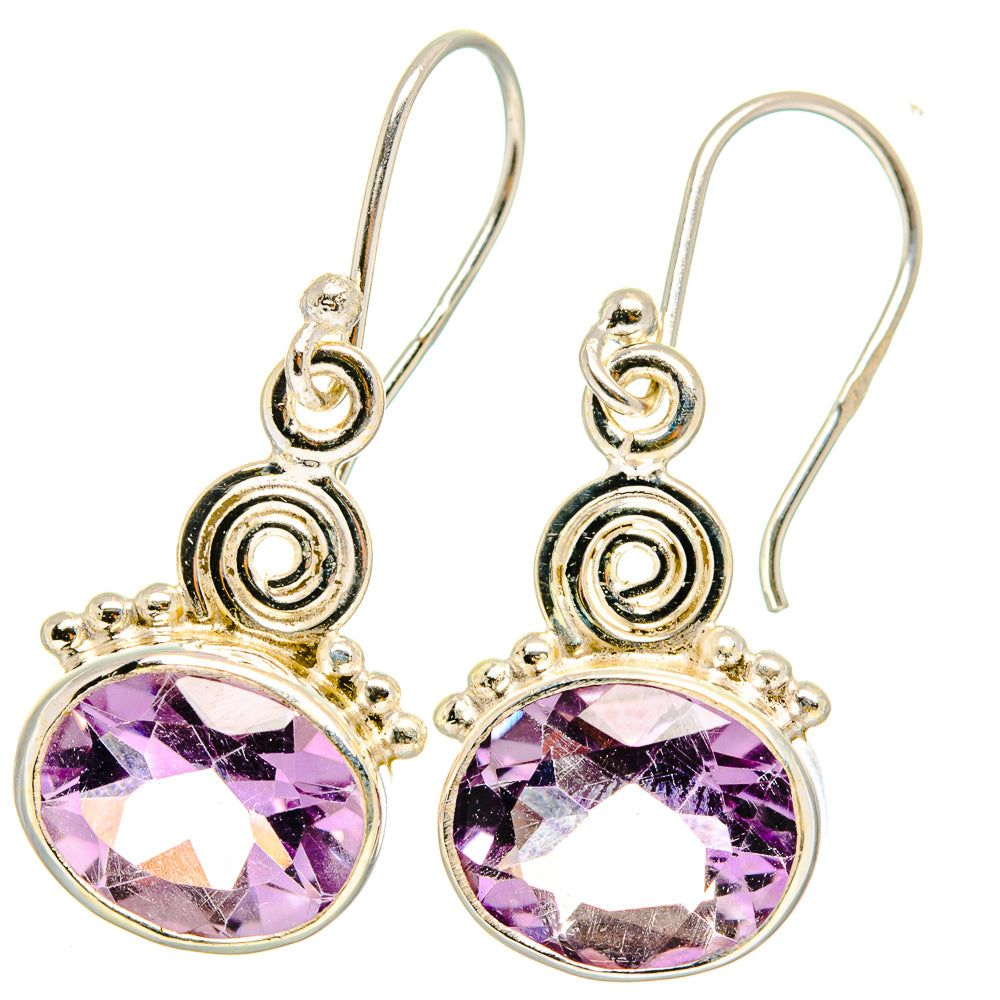 Amethyst Earrings handcrafted by Anasilvercos - EARR422079