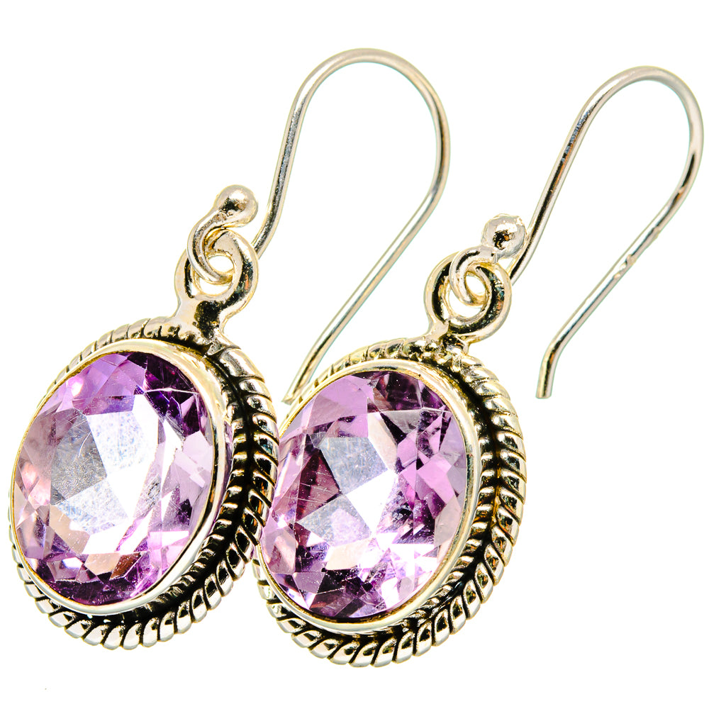 Amethyst Earrings handcrafted by Anasilvercos - EARR422087