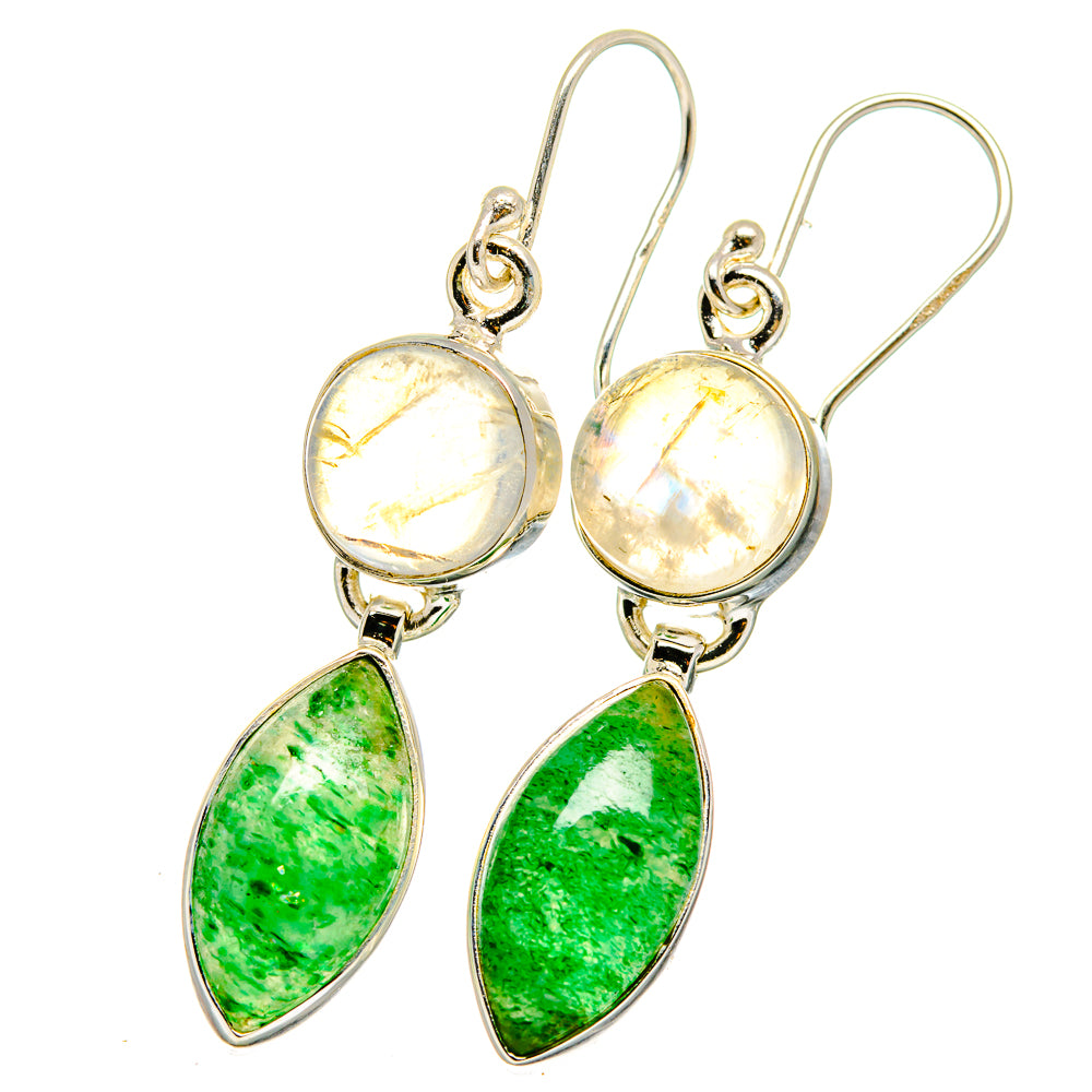 Green Aventurine Earrings handcrafted by Anasilvercos - EARR422088