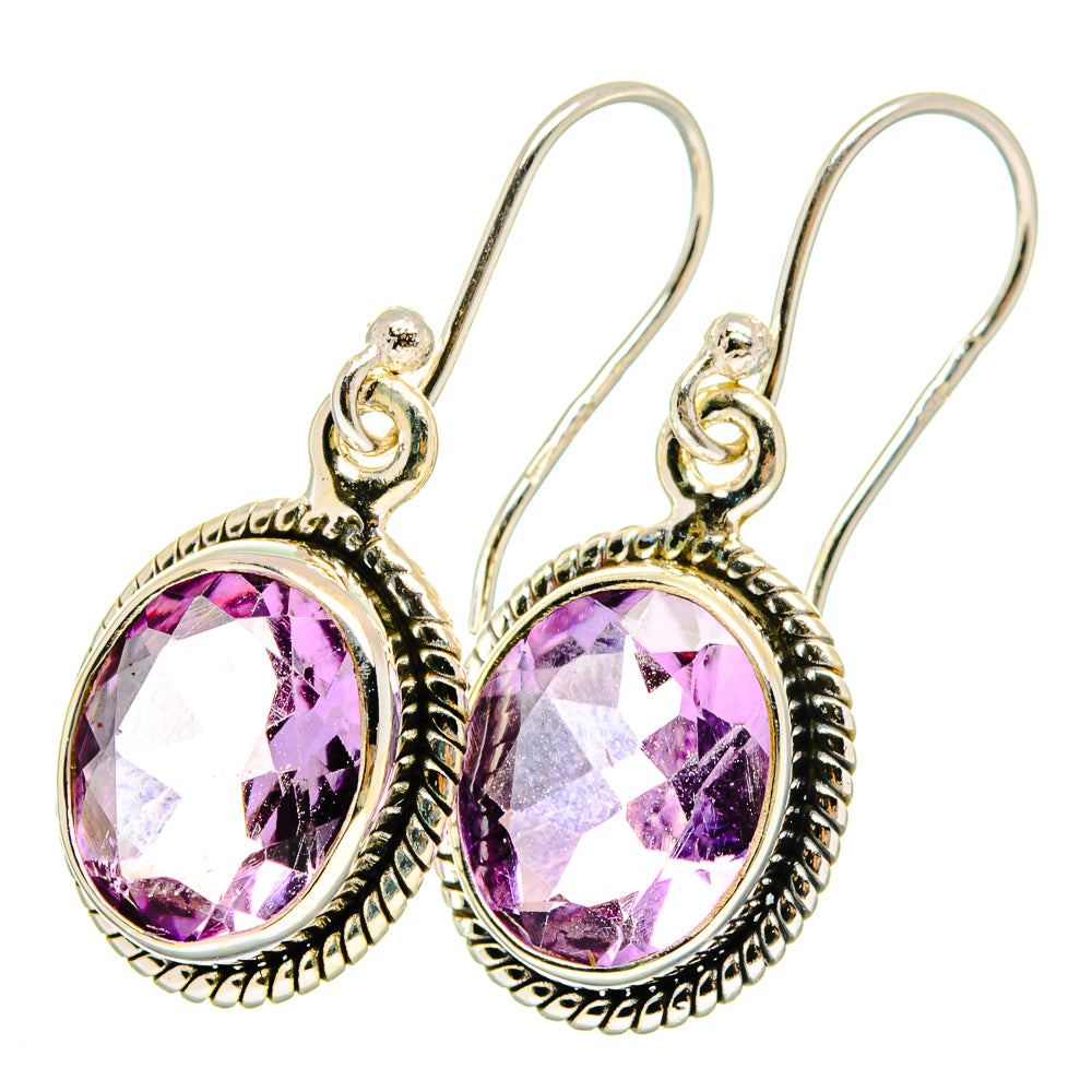 Amethyst Earrings handcrafted by Anasilvercos - EARR422100