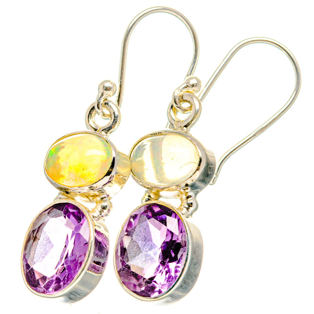 Amethyst Earrings handcrafted by Anasilvercos - EARR422114