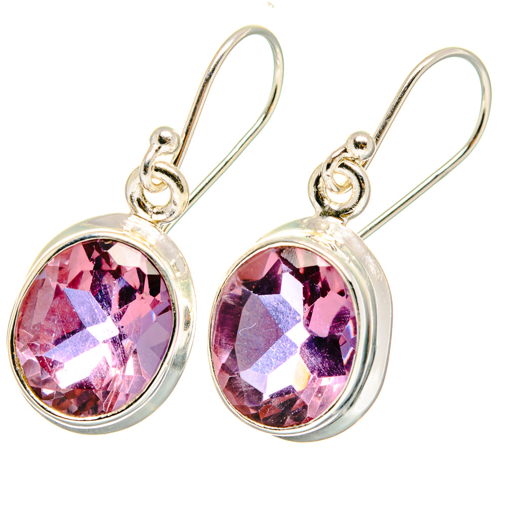 Color Change Alexandrite Earrings handcrafted by Anasilvercos - EARR422121