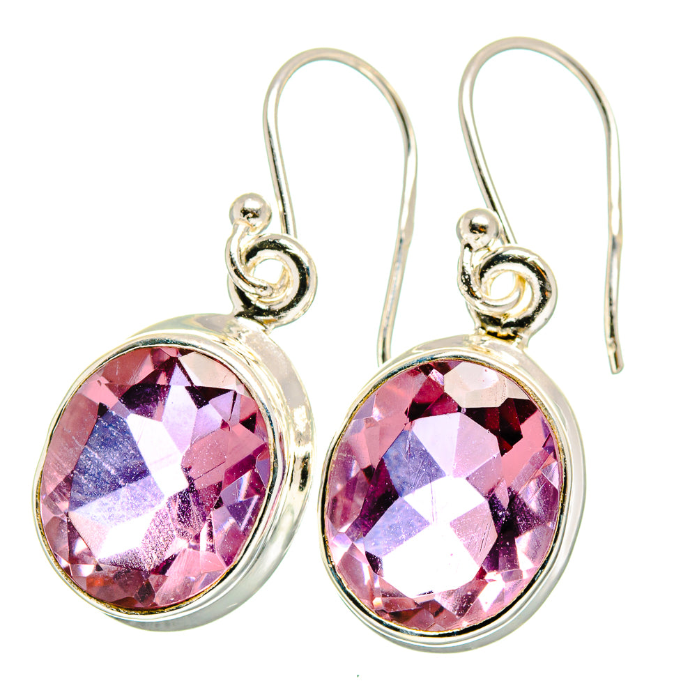 Color Change Alexandrite Earrings handcrafted by Anasilvercos - EARR422126
