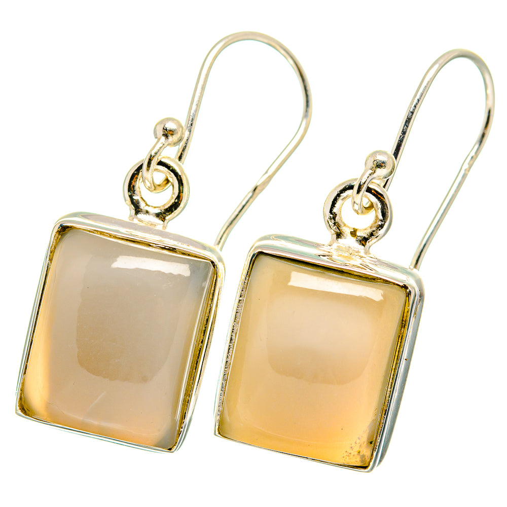 Moonstone Earrings handcrafted by Anasilvercos - EARR422128